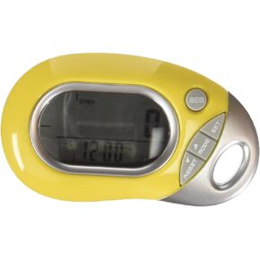 PE771 Walking 3D Pedometer with Clip and Strap | 7 Day Memory, Accurate Step Counter, Walking Distance Miles/Km, Calorie Counter, Target Goal, Active Time