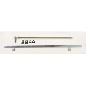 RaceQuip Window Net Mounting Kit 30" Round GM Buckle Type Top Bar 35" Flat Bottom Zinc Plated Steel 700102