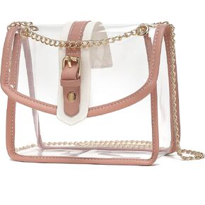 Direct 2 in 1 Clear Purse for Concert Sport, Stadium Approved Clear Crossbody Bag Handbag for Women