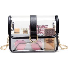 Vorspack Clear Purse - Clear Bag Stadium Approved Clear Crossbody Bag Gift for Women for Concert Sport