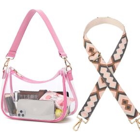 CYHTWSDJ Clear Bag Stadium Approved Clear Purse for Women Stadium