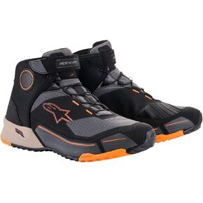 Alpinestars CR-X Drystar Riding Shoes (10.5) (BLACK/LIGHT BROWN/ORANGE)