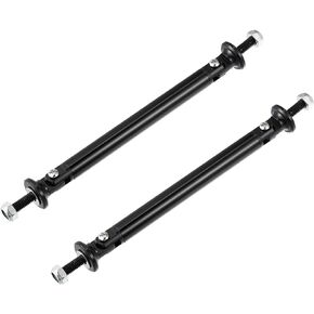 X AUTOHAUX 1pair 100mm 3.94" Splitter Support Rods Adjustable Front Rear Bumper Lip Splitter Strut Rod Tie Support Bars Fit Most Vehicle Black