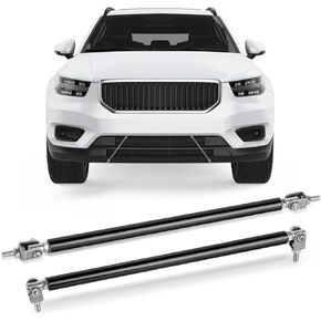 Splitter Support Rods, Universal Splitter Strut Rods 7.87'' Adjustable Front Lip Strut Rod Bumper Splitter 2pcs Bumper Lip Splitter Diffuser Strut Rod Tie Support Bars for Most Vehicles (Black)