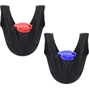COITEK Bowling Seesaw Bag 2 Pack, Bowling Polisher Bag Carrier Ball Cleaner Holder Bag Bowling Cleaner Towel(Black)