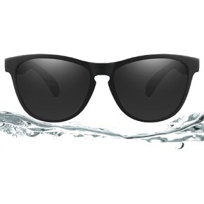 JIANGTUN Floating Polarized Fishing Sunglasses for Men Women, Sailing Boating Gifts Beach Cool Style Glasses