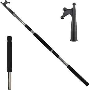 Greeily Boat Hook Pole, Splicing and Adjusting Ship Hook Pole, Anti-Scratch and Solid Design | Durable, Light, Rust-Proof and Multi-Function Replaceable Head | Push Pole Multipurpose.