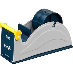 Excell ET-12270 Blue/Grey Premium Twin-Roll Steel Desk Top Dispenser: 2 in. Wide (3 in. core)