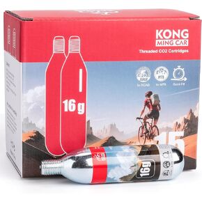 16g / 25g Threaded CO2 Cartridges - CO2 Cylinder for Bike Tire Inflators - Great Refill for Mountain or Road Bikes Tires in Kuwait