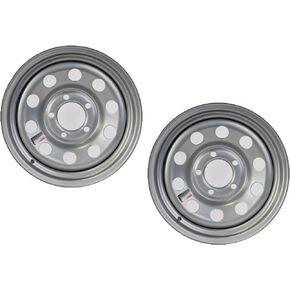 eCustomRim 2-Pack Trailer Rim Wheel 15X5 J 5-4.5 Silver Modular 1870 Lb. 3.19 Center Bore