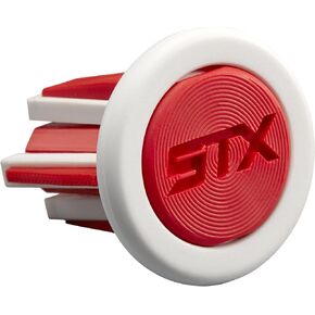 غطاء نهاية مقبض STX Lacrosse Elite، عبوتان - أبيض/أحمر