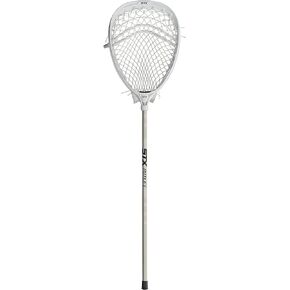 STX Lacrosse Eclipse 2 عصا حارس كاملة، أبيض، أبيض/أبيض/بلاتيني