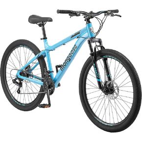 دراجة جبلية Mongoose Grafton للبالغين، ذات ذيل صلب، مجموعة دفع 21 سرعة، إطار من الألومنيوم مقاس 17 بوصة، عجلات مقاس 26-27.5 بوصة in Kuwait