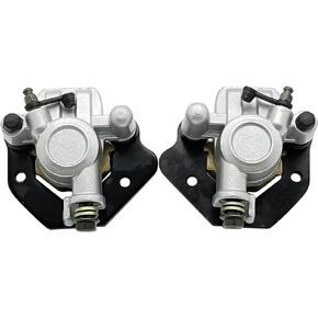 M MATI Front Left Right Brake Calipers & Pads for Kawasaki Lakota 300 KEF300 Mojave 250 KSF250/KFX250 Tecate 4 KXF250 43041-1522 43041-1523 43041-1218 43041-1219