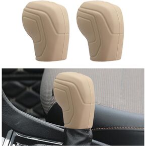 2PCS Car Gear Shift Knob Cover, Elastic Silicone Car Automatic Shift Protect Accessories, Anti-Slip Auto Knob Gear Stick Protector, Car Interior Decoration (Old, Black)