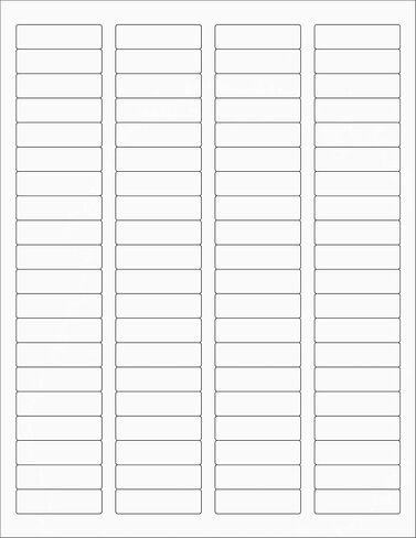 ملصقات عناوين TYH Supplies مقاس 0.5 × 1.75 بوصة، بيضاء غير لامعة، 16000 ملصق، طابعة ليزر ونفث الحبر، لاصق قوي، متوافق مع قالب Avery 8167 in Kuwait