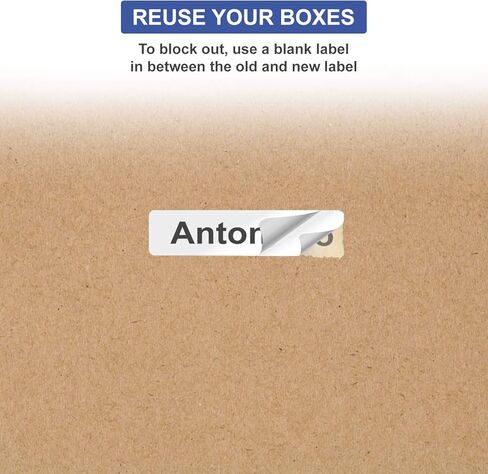 ملصقات عناوين TYH Supplies مقاس 0.5 × 1.75 بوصة، بيضاء غير لامعة، 16000 ملصق، طابعة ليزر ونفث الحبر، لاصق قوي، متوافق مع قالب Avery 8167 in Kuwait