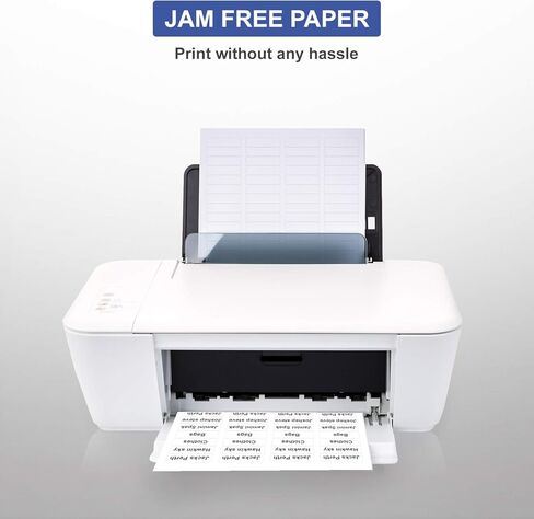 ملصقات عناوين TYH Supplies مقاس 0.5 × 1.75 بوصة، بيضاء غير لامعة، 16000 ملصق، طابعة ليزر ونفث الحبر، لاصق قوي، متوافق مع قالب Avery 8167 in Kuwait