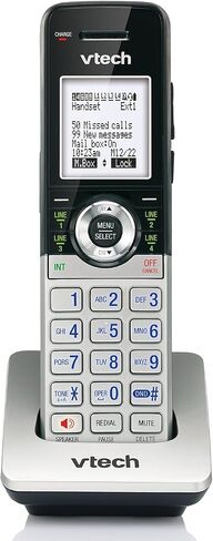 VTech AM18447 وحدة التحكم الرئيسية 4 خطوط قابلة للتوسيع نظام هاتف المكتب الصغير مع جهاز الرد الآلي والاتصال الداخلي والمضيف التلقائي والموسيقى في الانتظار، أسود in Kuwait