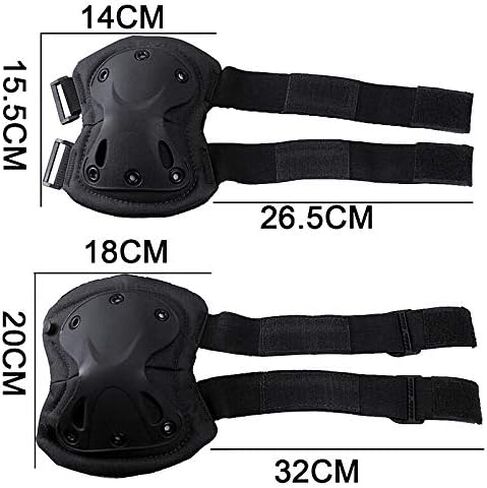 HWZ Adult Knee & Elbow Pads CS Military Equipment Tactical Fighter Protective Gear (Sand) in Saudi Arabia