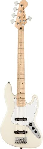 سلسلة Squier Affinity Series 5-String Jazz Bass، أبيض أولمبي، لوحة أصابع خشب القيقب in Kuwait