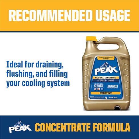 PEAK Global Lifetime 50/50 Prediluted Antifreeze and Coolant for All Vehicles, 1 Gal. in Saudi Arabia