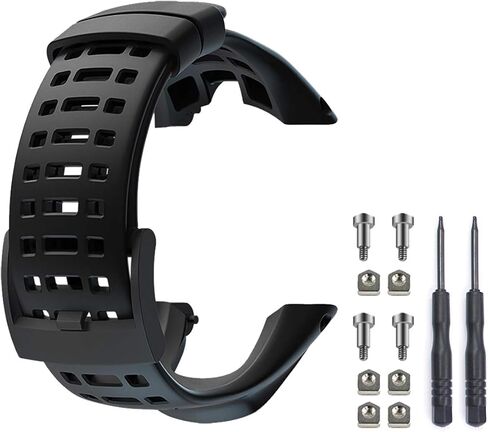 حزام ساعة Picowe، مجموعات استبدال أحزمة الساعات المطاطية الناعمة، ملحقات ساعة قابلة للتعديل بحجم متوافق مع Suunto Ambit 1/2/2S/2R/3Sport/3Run/3PEAK in Kuwait