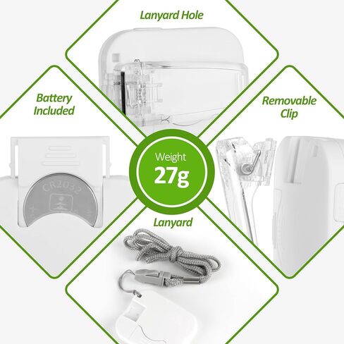 عداد خطوات ثلاثي الأبعاد للمشي، عداد خطوات بسيط للمشي مع مشبك وحبل قابلين للإزالة، عداد خطوات دقيق للخطوات، متتبع الخطوات مع شاشة عرض كبيرة للرجال والنساء والأطفال (أبيض) in Kuwait