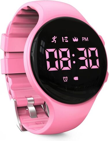 ساعة عداد الخطى للأطفال، متتبع الخطوات الرقمي، غير بلوتوث، ساعة منبه تهتز، ساعة إيقاف، هدية رائعة للأطفال المراهقين والبنات والأولاد in Kuwait