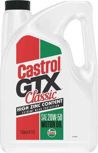 Castrol GTX Classic 20W-50 Conventional Motor Oil, 1 Quart, Pack of 6 in Saudi Arabia