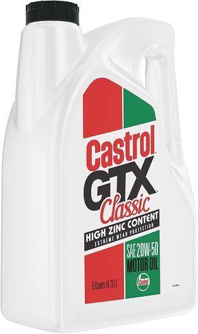 Castrol GTX Classic 20W-50 Conventional Motor Oil, 1 Quart, Pack of 6 in Saudi Arabia