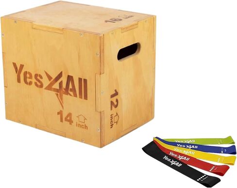 Yes4AllWooden Plyo Box قابل للتعديل in Kuwait