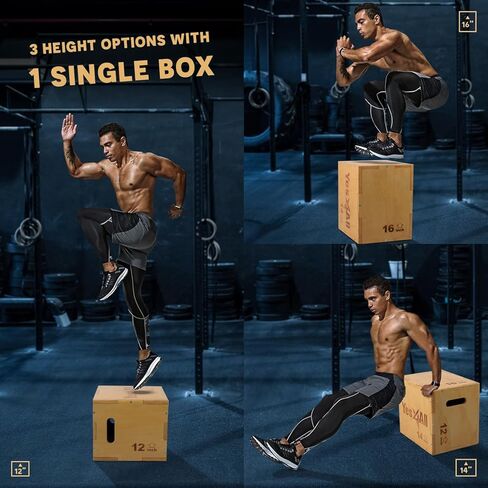 Yes4AllWooden Plyo Box قابل للتعديل in Kuwait