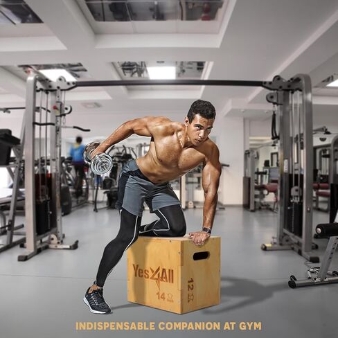 Yes4AllWooden Plyo Box قابل للتعديل in Kuwait