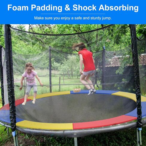 Trampoline Replacement Pad 0.6'' Thick Universal Trampoline Safety Pad Waterproof Trampoline Spring Cover, No Holes for Pole in Saudi Arabia
