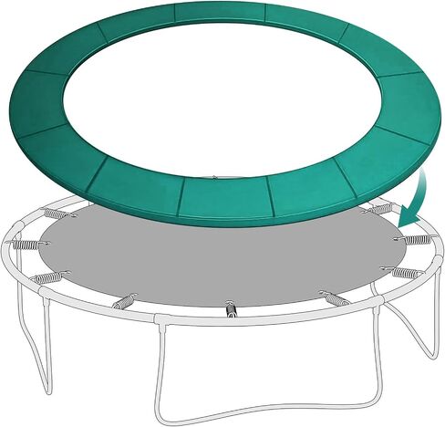 Trampoline Replacement Pad 0.6'' Thick Universal Trampoline Safety Pad Waterproof Trampoline Spring Cover, No Holes for Pole in Saudi Arabia