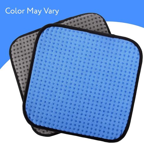 IMPRESA (2 Pack 10 x 8 Inches Bowling Ball Towel - Microfiber Bowling Shammy Pad with EZ Grip - Bowling Towel That Wipes Dirt & Oil Clean Off - Cleaning Pad Bowling Alley Accessories in Saudi Arabia