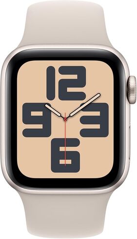 Apple Watch SE (2nd Gen) [GPS + Cellular 40mm] Smartwatch with Starlight Aluminum Case with Starlight Sport Band S/M. Fitness & Sleep Tracker, Crash Detection, Heart Rate Monitor in Saudi Arabia