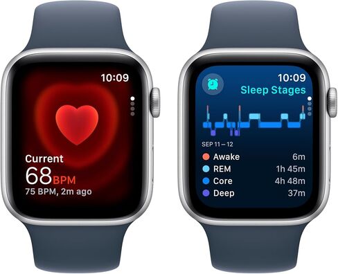Apple Watch SE (2nd Gen) [GPS + Cellular 40mm] Smartwatch with Starlight Aluminum Case with Starlight Sport Band S/M. Fitness & Sleep Tracker, Crash Detection, Heart Rate Monitor in Saudi Arabia