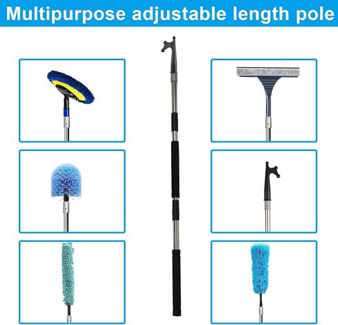 خطاف قارب عائم، عمود دفع للقوارب بطول 4 أقدام - 11 قدم، عمود تمديد قابل للتعديل متعدد الأغراض، أقطاب تمديد قضيب ربط السفينة مع خطاف قارب مضاد للخدش، تصميم متين وخفيف الوزن in Kuwait