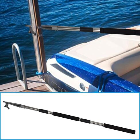 خطاف قارب عائم، عمود دفع للقوارب بطول 4 أقدام - 11 قدم، عمود تمديد قابل للتعديل متعدد الأغراض، أقطاب تمديد قضيب ربط السفينة مع خطاف قارب مضاد للخدش، تصميم متين وخفيف الوزن in Kuwait