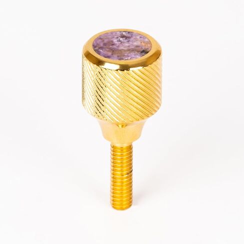 Saxophone Neck Screws Heavy 157 by KGU Music for alto, tenor, soprano, baritone sax for Selmer,Yanagisawa,Jupiter,Couesnon (998 Silver Brushed, Charoite) in Saudi Arabia