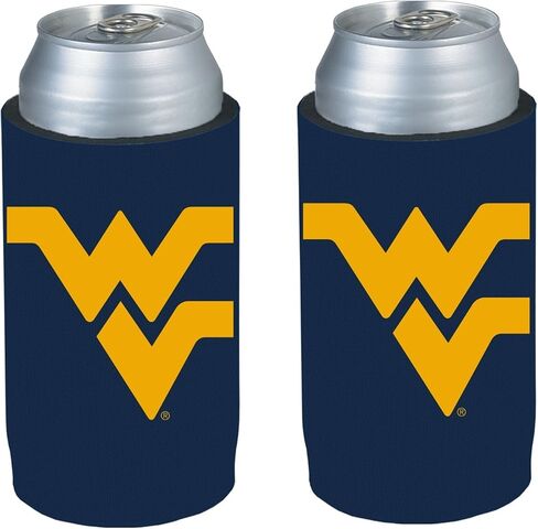 مبردات حامل علب البيرة فائقة النحافة بشعار فريق الكلية 12 أونصة - عبوتان (Ole Miss Powder Blue Hotty Toddy (المتمردون)) in Saudi Arabia