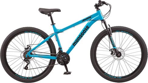 دراجة جبلية Mongoose Grafton للبالغين، ذات ذيل صلب، مجموعة دفع 21 سرعة، إطار من الألومنيوم مقاس 17 بوصة، عجلات مقاس 26-27.5 بوصة in Kuwait