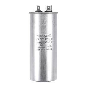 uxcell Run Capacitor Round CBB65 50uF 50mfd 450V AC 40/85/21 Aluminum Case with Terminal for Air Conditioner Compressor Motor Heat Pump Condenser