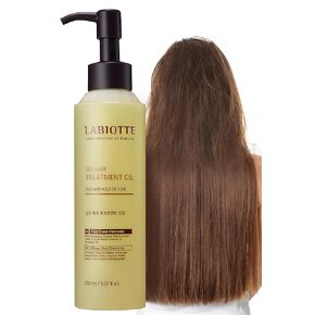 LABIOTTE Silk Oil Hair Treatment for Repair, Frizz Control & Shine - With Jojoba Oil for Dry, Damaged Hair Growth - 5.07 Fl Oz