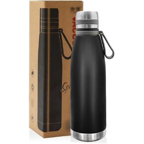 37oz Thermos for Hot and Cold Drinks, Coffee Thermos Water Bottle, Wide Mouth Thermal Cups- Leakproof Stainless Steel Insulated Thermos - Commute, Travel, and Picnic Friendly