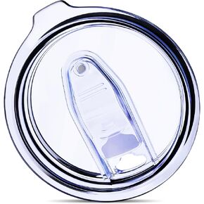 4 Wine Tumbler Lids 12 oz Spill Proof - 2.9 inch Diameter - Replacement Silicon Slider Locking Closure - No Leak Splash Proof, 4 Lids For Tumbler Open Close by C&Berg