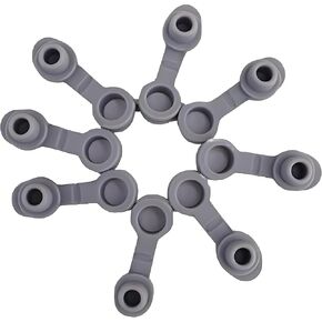 10Pcs Grey Universal Silicone Sealing Bottle Straw Hole Grommets Stopper Lids Straw, Plug Replacement Tumber 20/30Oz Thermos Cup, Kitchen Utensils