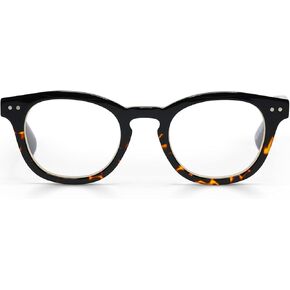 eyebobs - Waylaid (Wide) | Premium Reading Glasses for Men and Women | Round Frame for Wide Faces | Available in 0.0x - 4.0x